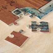 The Gate Yomei at Nikko Shrine by Tsuchiya Koitsu Legpuzzel (Zijkant)