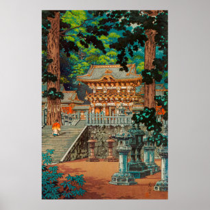 The Gate Yomei at Nikko Shrine by Tsuchiya Koitsu Poster