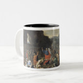 The Gathering of Manna, c.1637-9 Tweekleurige Koffiemok (Voorkant links)