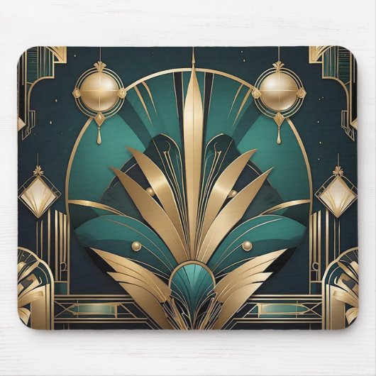 The Gatsby Lines Art Deco Muismat (Voorkant)