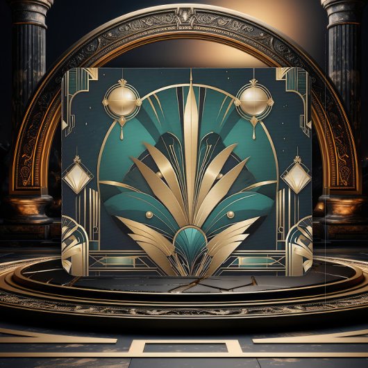 The Gatsby Lines Art Deco Muismat