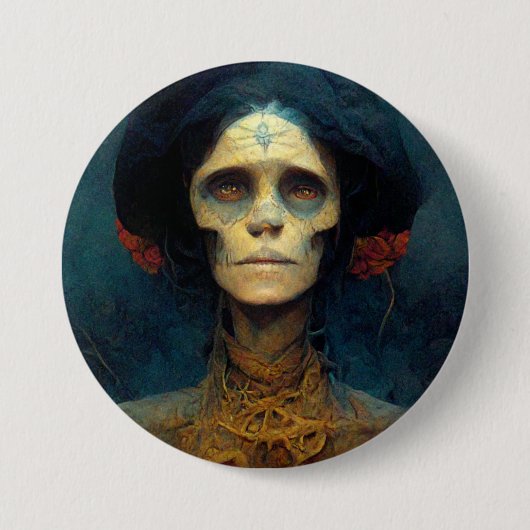 The Gaunt Lady Fantasy Sci-Fi Ronde Button 7,6 Cm (Voorkant)