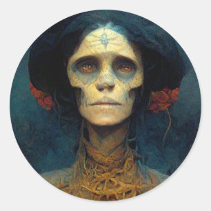 The Gaunt Lady Fantasy Sci-Fi Ronde Sticker