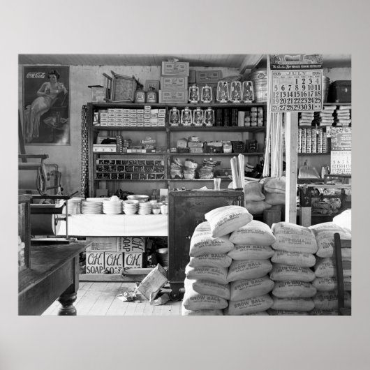 The General Store, Moundville, Alabama: 1936 Poster (Voorkant)