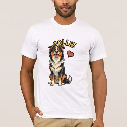 The Gentle Herding Hero - Collie T-shirt (Voorkant)