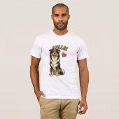The Gentle Herding Hero - Collie T-shirt (Voorkant volledig)