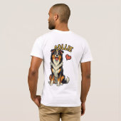 The Gentle Herding Hero - Collie T-shirt (Achterkant volledig)