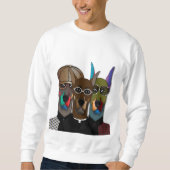 "The Gentlemen Dobermans" Artistic Sweatshirt (Voorkant)