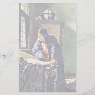 The Geographer, van Johannes Vermeer Briefpapier