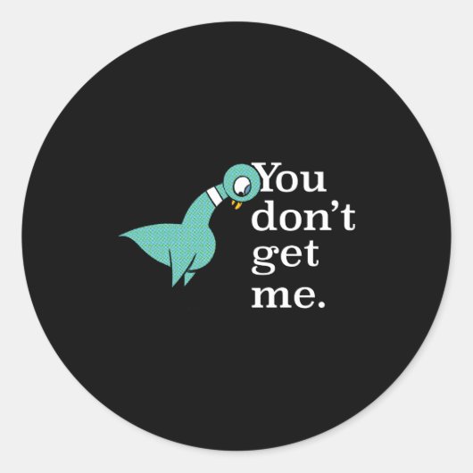 The Geon You Dont Get Me Kids Smoke G  Ronde Sticker (Voorkant)