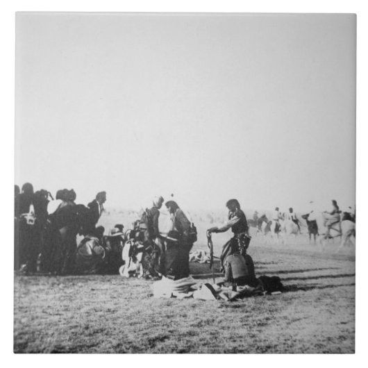 The Ghost Dance, South Dakota, 1890 (foto) Tegeltje (Voorkant)