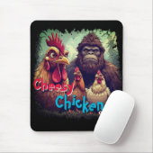 "The Ghost Photobomb Bigfoot" Cheesy Chickens  Muismat (Met muis)