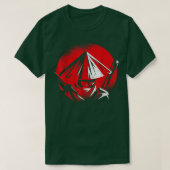 The Ghost Samurai Mask Warrior Samurai Swords Bush T-shirt (Design voorkant)