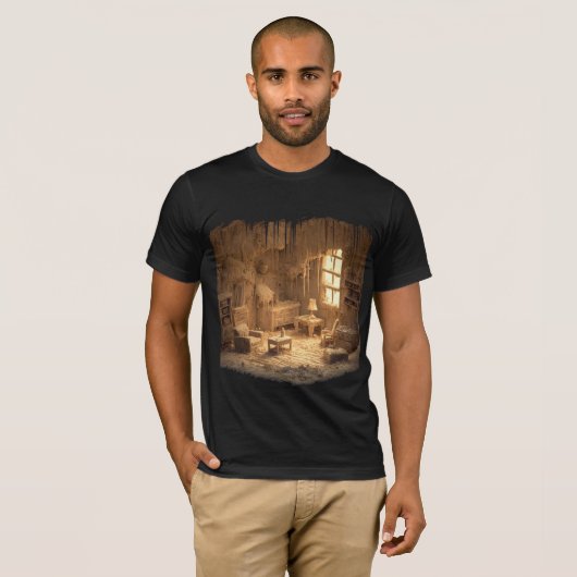 The Ghosted Room — Gothic Wearable Art T-shirt (Voorkant volledig)