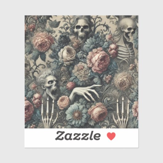 The Ghoul’s Gambit – Gothic Victorian Sticker (Vel)