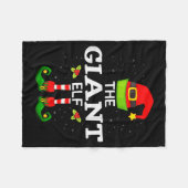The Giant Elf Christmas Family Matching Pajama  Fleece Deken (Voorkant (Horizontaal))