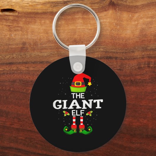 The Giant Elf Christmas Family Matching Pajama Sleutelhanger (Voorkant)