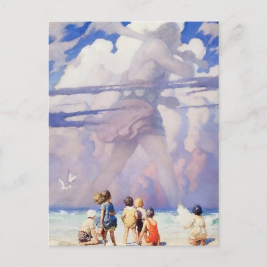 “The Giant” Fairy Art by NC Wyeth Feestdagenkaart (Voorkant)