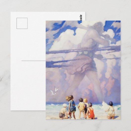 "The Giant" Fairy Art van NC Wyeth Briefkaart (Voorkant / Achterkant)