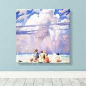 "The Giant" Fairy Art van NC Wyeth Canvas Afdruk (Insitu (Houten vloer))