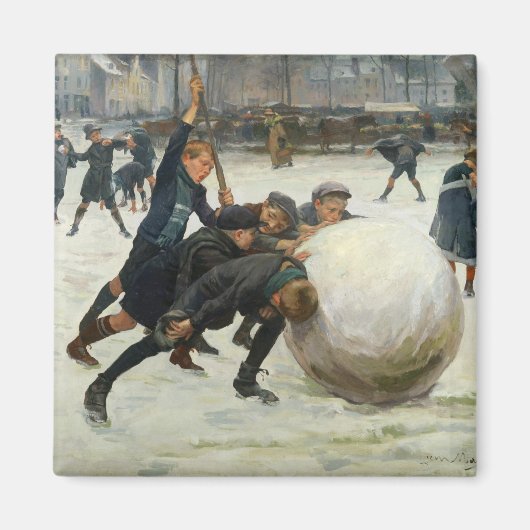 The Giantest Snowball, 1903 Magneet (Voorkant)