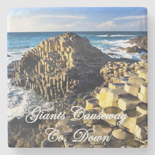 The Giants Causeway, Down, Ireland, Irish, Onderze Stenen Onderzetter (Voorkant)