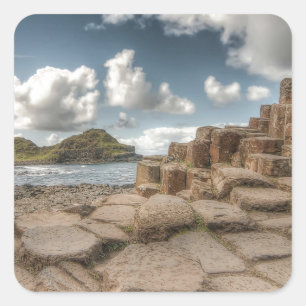 The Giant's Causeway, Noord-Ierland Vierkante Sticker