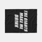 The Giants Make Me Drink Funny Fleece Deken (Voorkant (Horizontaal))