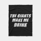 The Giants Make Me Drink Funny  Fleece Deken (Voorkant)