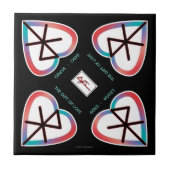 The Gift of Love Bindrune Tegeltje (Voorkant)