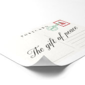 The Gift of Peace Christmas Postcard Poster (Hoek)