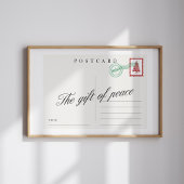 The Gift of Peace Christmas Postcard Poster