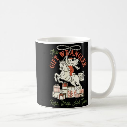 The Gift Wrangler Rope, Wrap, And Give Funny Chris Koffiemok (Rechts)