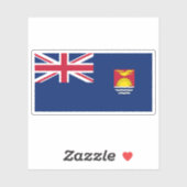 The Gilbert and Ellice Islands flag (1937–1976) Sticker (Vel)