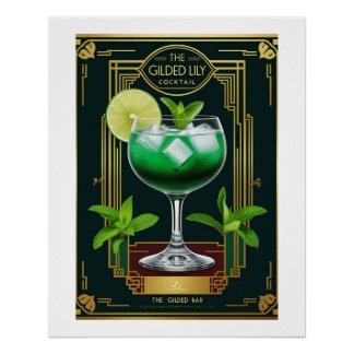 The Gilded Lily – Eleganz im Glas Perfect Poster