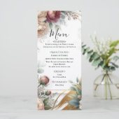 The Gilded Secret Garden Floral Glam Wedding Menu (Staand voorkant)