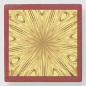 The Gilded Zenith: Molten Gold & Deep Crimson Ent Stenen Onderzetter (Voorkant)
