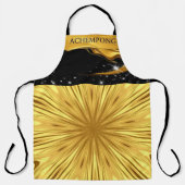 The Gilded Zenith: Molten Gold & Deep Crimson Full Schort (Voorkant)