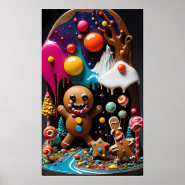 The Gingerbread Glutton - Ken Gage Surrealistische Poster
