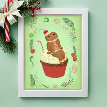 The Gingerbread Man op feestelijke Cupcake Art Pri
