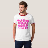 The gingham check with red and white. at random t-shirt (Voorkant volledig)