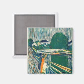 The Girls On The Bridge 1918 By Edvard Munch Magneet (Voorkant / Achterkant)