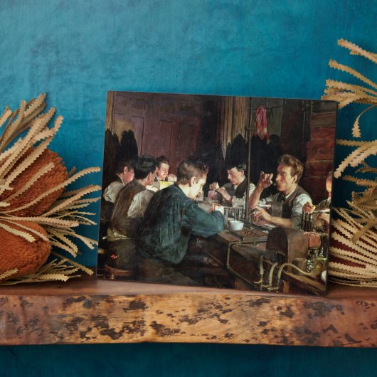 The Glass Blowers, 1883 (olie op canvas) Fotoplaat (Zijkant)