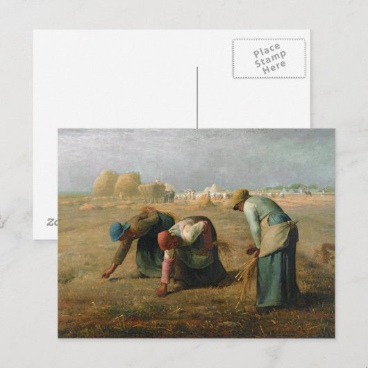 The Gleaners, 1857 Briefkaart (Voorkant / Achterkant)
