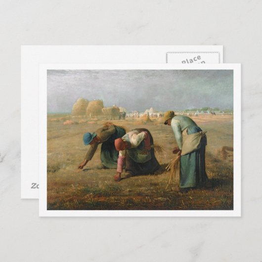 The Gleaners, 1857 Briefkaart (Voorkant / Achterkant)