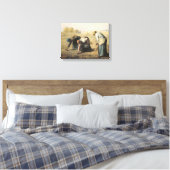 The Gleaners, 1857 Canvas Afdruk (Insitu (Slaapkamer))