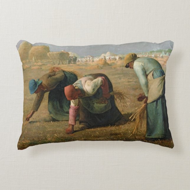 The Gleaners, 1857 Decoratief Kussen (Voorkant)