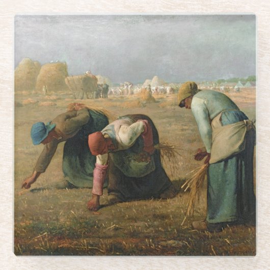 The Gleaners, 1857 Glazen Onderzetter (Voorkant)