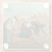 The Gleaners, 1857 Glazen Onderzetter (Achterkant)