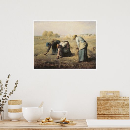 The Gleaners, 1857 Jean-Francois Millet Poster (Keuken)